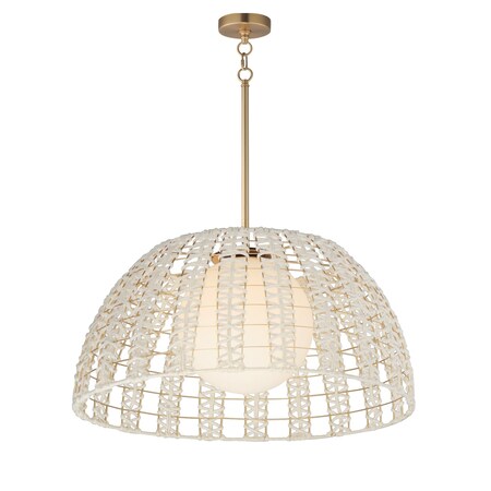 Maxim Lighting Macrame 1-Light Pendant, Gold 22482SWGLD
